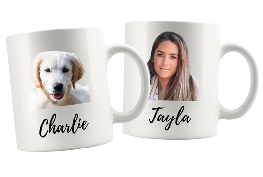 PERSON / DOG / CAT PIC WITH NAME (PERSONALISED)