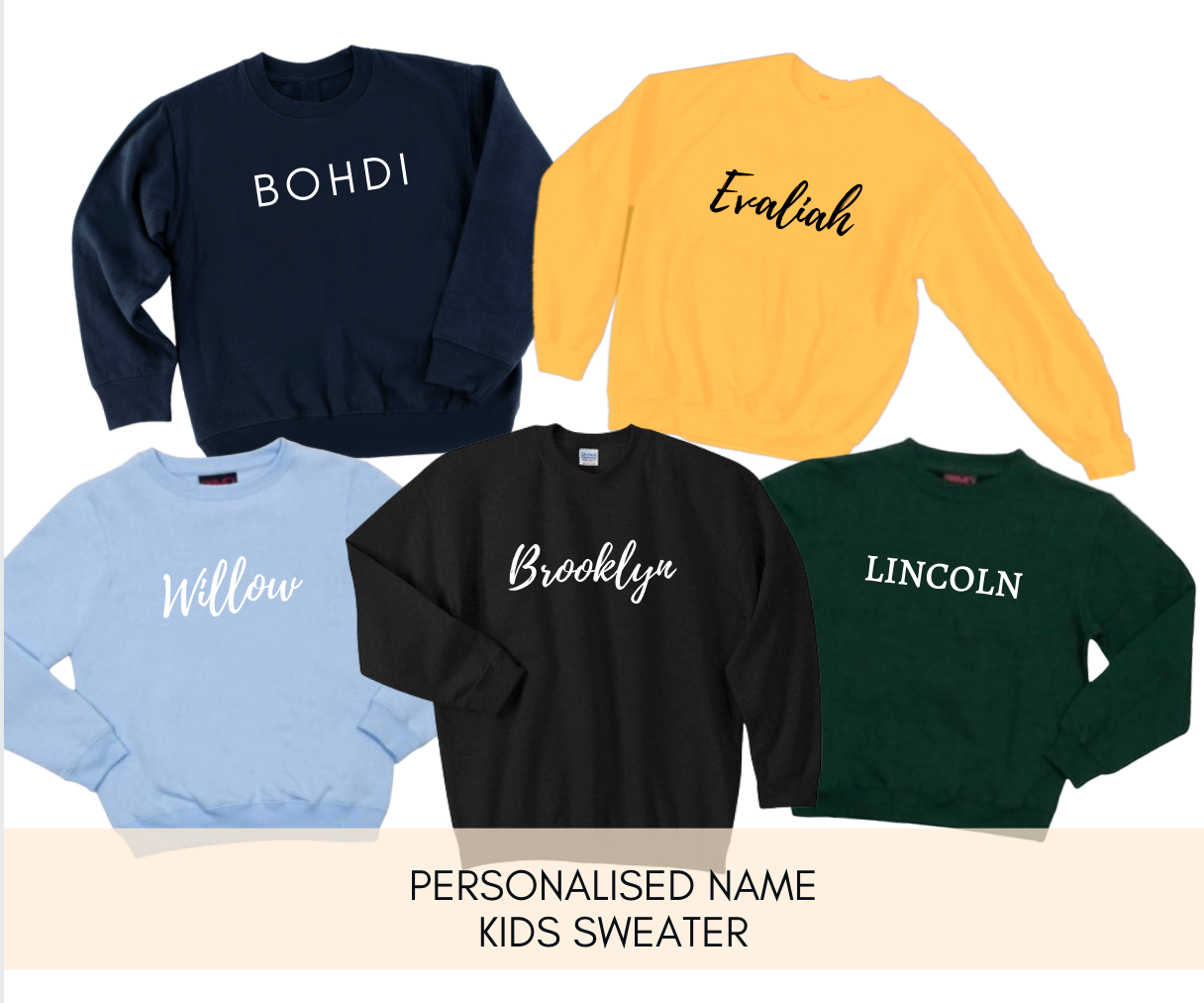 PERSONALISED NAME SWEATER